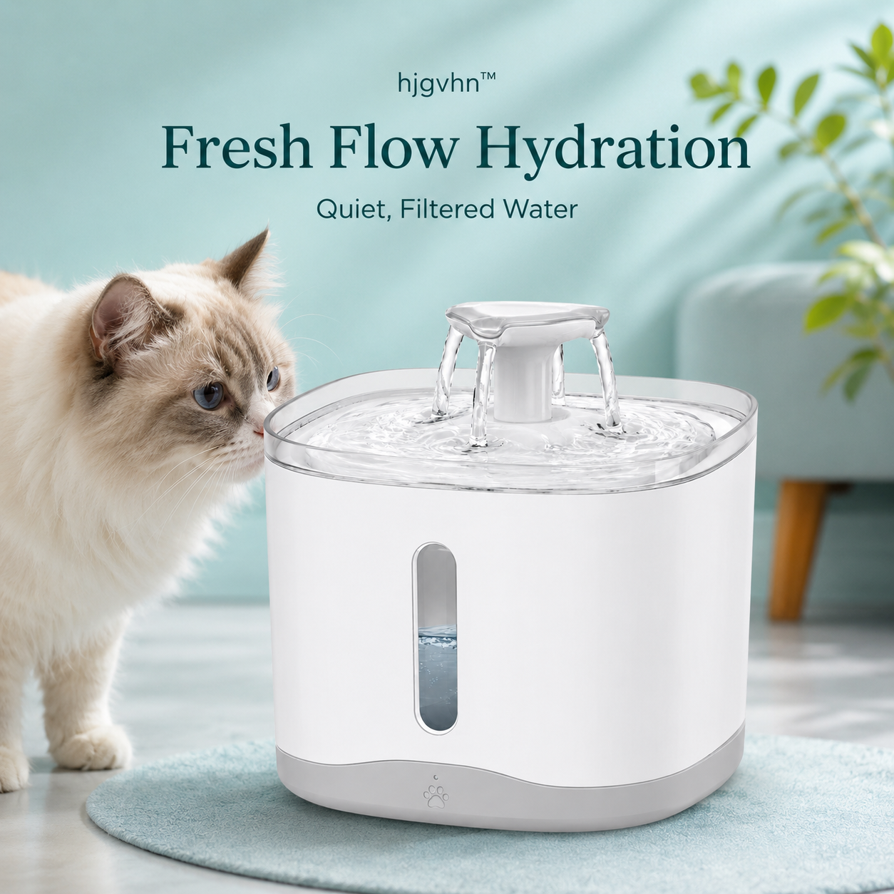 hjgvhn™ FreshFlow Automatic Water Fountain
